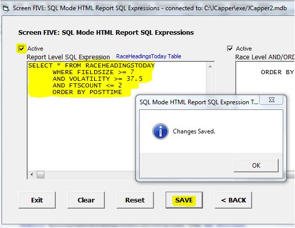 Screen5 SQL Factor Setup Tool