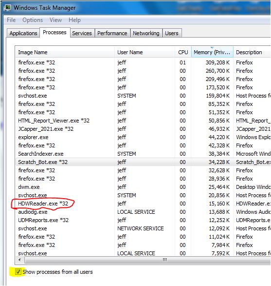 Show Processes